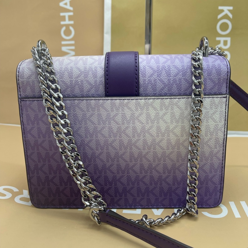 Michael Kors Greenwich Sm Color-Block Sign Logo Flap Crossbody XBODY
Dark Purple - Picture 13 of 16